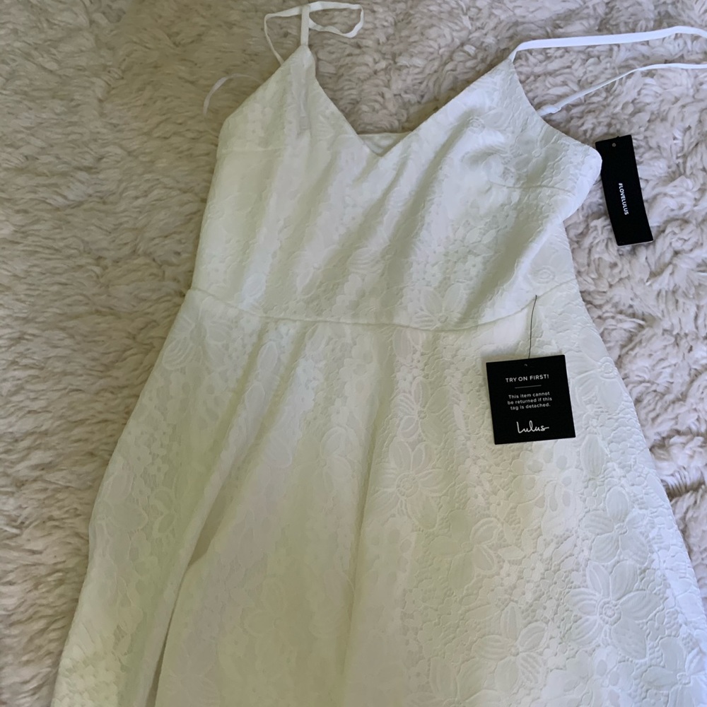 White lace dress